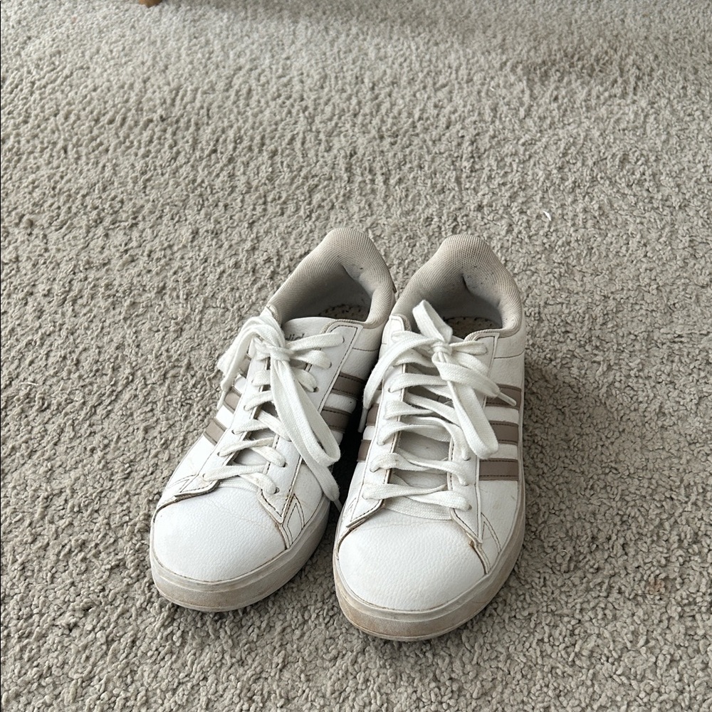 Adidas White and grey Casual Sneakers